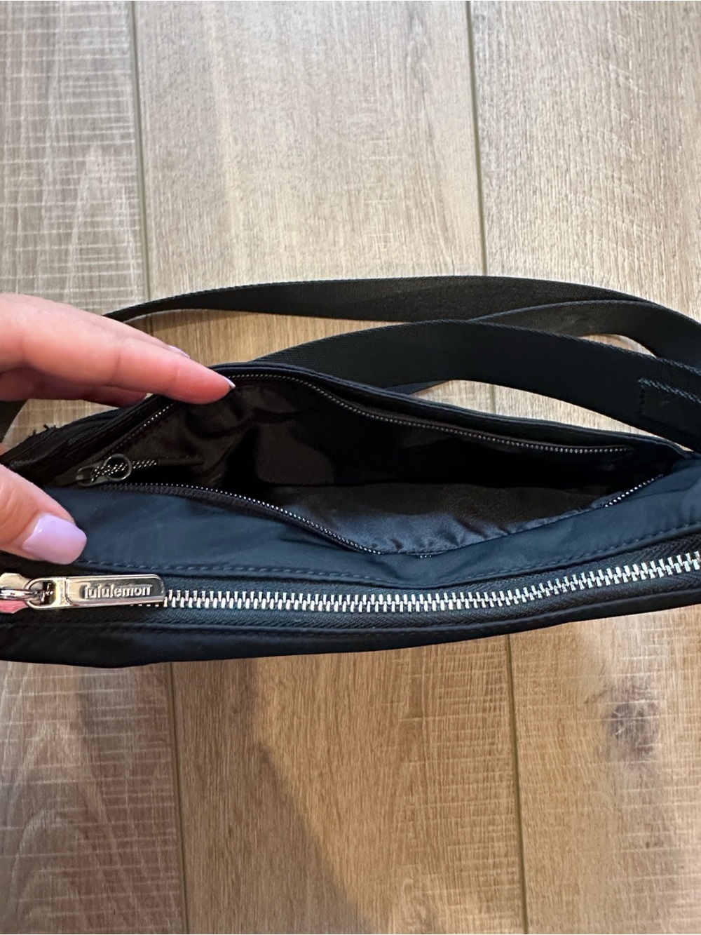 lululemon athletica City Essentials Small Shoulder Bag with Silver Logo Accent - Picture 5 of 13